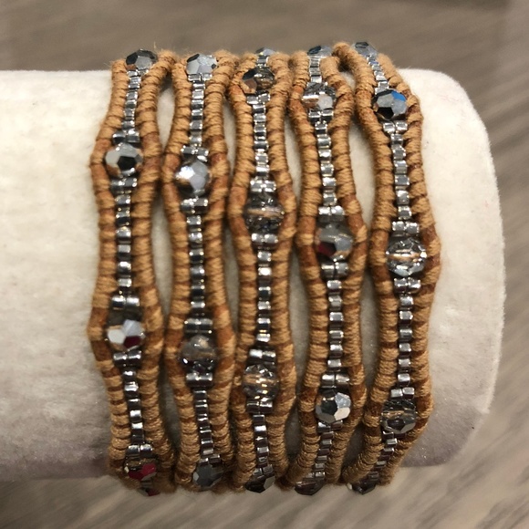 New Auth Chan Luu Crystal Cal Five Wrap Bracelet o - Picture 1 of 6